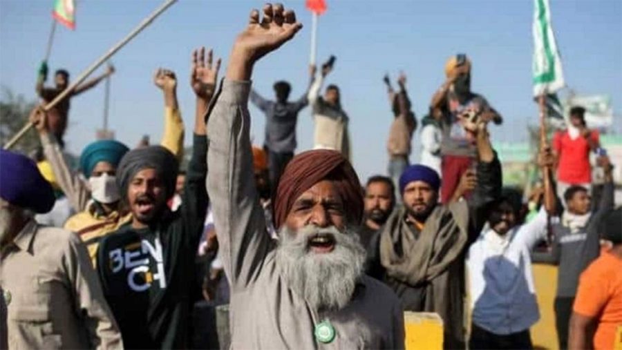 Indias farmers demonstrate for their rights