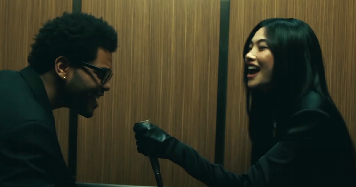 The Weeknd and Jung Ho-yeon in Out of Time music video