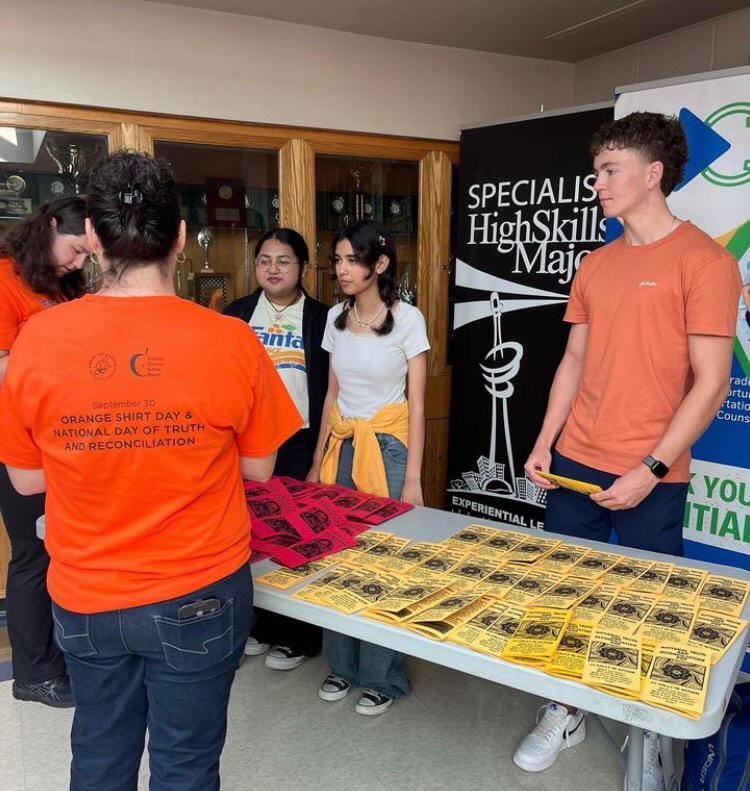 @torontotdsb on Instagram - NBE3U students handing out brochures