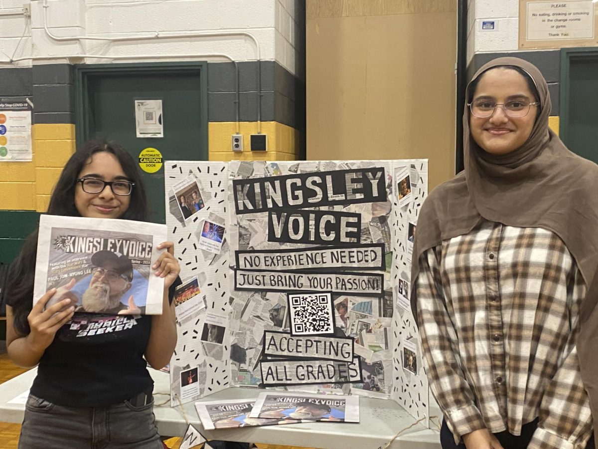 Najiha Rahman and Jumaina Ahmed, managing editors of the Kingsley Voice Council.