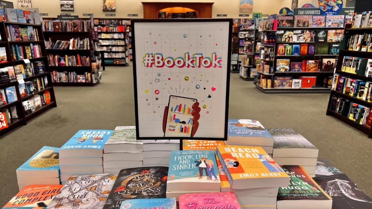 Once popular BookTok section of an Indigo and Barnes & Nobles 